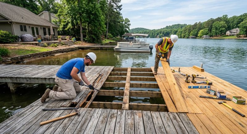 Dock Wood Replacement in Roswell, GA