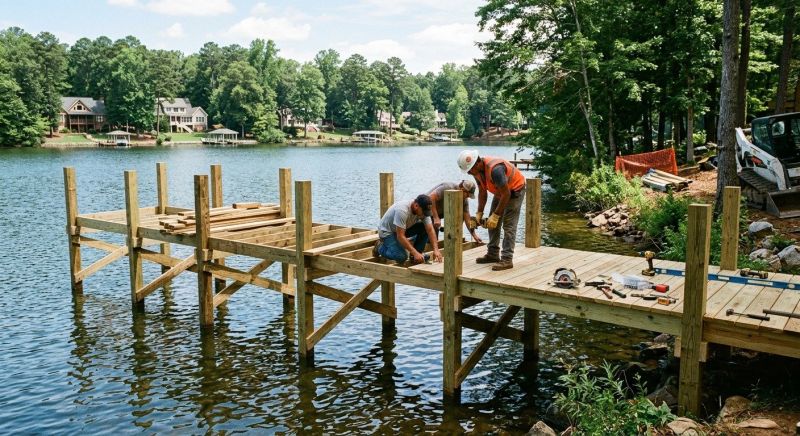 Wood Dock Installation in Denver, CO