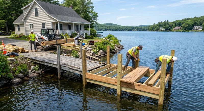Wood Dock Installation in Denver County, CO