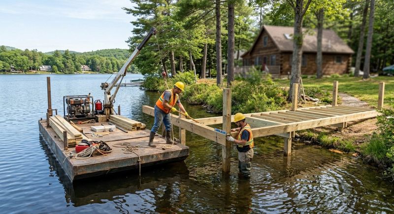 Pond Dock Installation in Denver County, CO