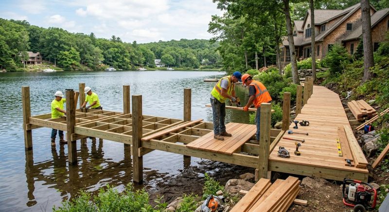 Wood Dock Installation in Kansas City, MO