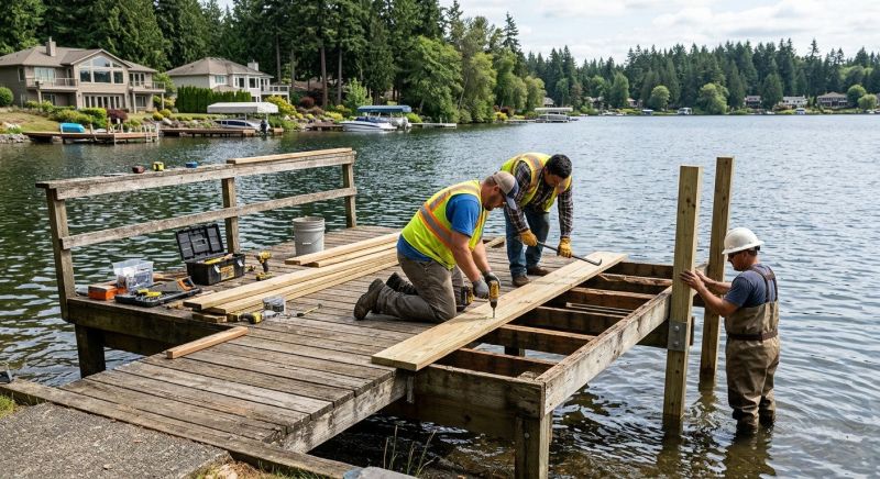 Wood Dock Repair in Littleton, CO